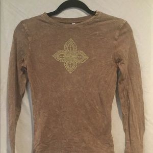 Brown long levee shirt